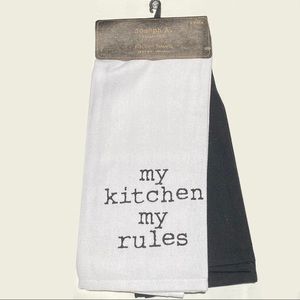 🔥5/$25🔥Joseph A. Kitchen Towels - “Time To Order Takeout”